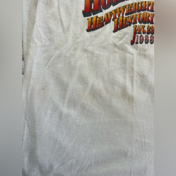 RARE Vintage 80s Mike Tyson Larry Holmes Trump Plaza Single Stitch Graphic Shirt - Picture 11 of 15